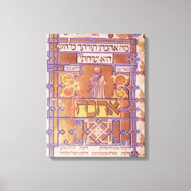 Toile Page de la Torah Mishneh, code systématique (Recto)