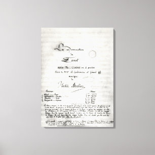 Toile Page de titre 'La Damnation de Faust'