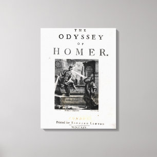 Toile Page de titre 'L'Odyssée' par Homer