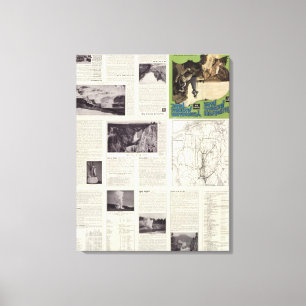 Toile Page des textes de parc national de Yellowstone
