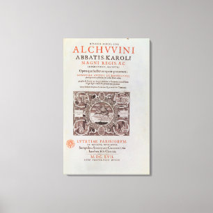 Toile Page titre de 'Abbatis Karoli Magni REGIS