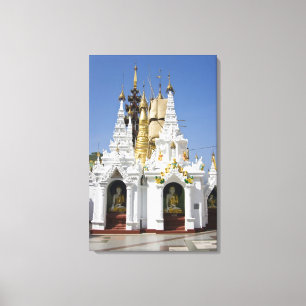 Toile Pagode Shwedagon (Paya), grand site de temple qui 