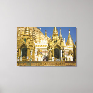 Toile Pagode Shwedagon (Paya), grand site de temple qui