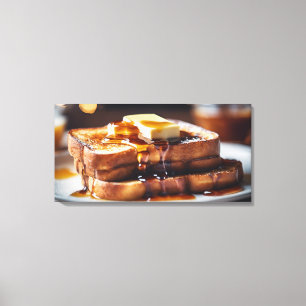 Toile Pain perdu avec beurre et sirop