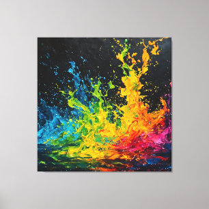 Toile Paint coloré
