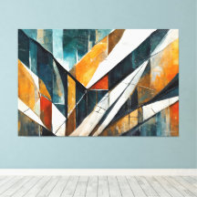 Painted abstract art earth tone 
