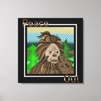 Toile Paix | Bigfoot Sasquatch Pop Art