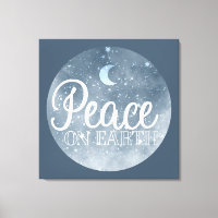 Paix sur Terre Inspiration Lune et Ciel de nuit