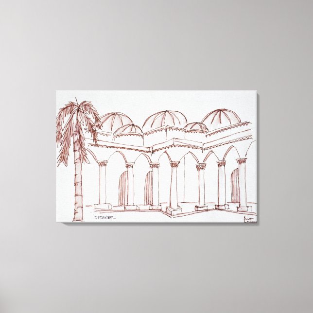 Toile Palais de Topkapi | Istanbul, Turquie (Recto)