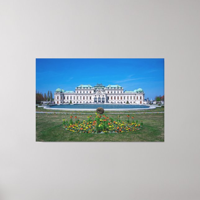 Toile Palais du Belvédère supérieur à Vienne, Autriche (Recto)