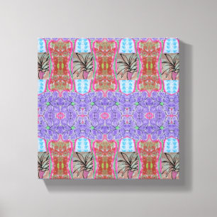 Toile Palmier rose Abstrait