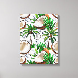 Toile Palmiers à noix de coco Design tropical