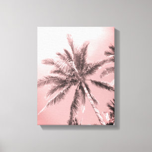 Toile Palmiers roses Canvas Imprimer