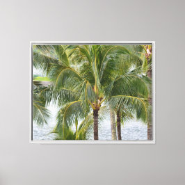 Toile Palmiers tropicaux à Hawaii
