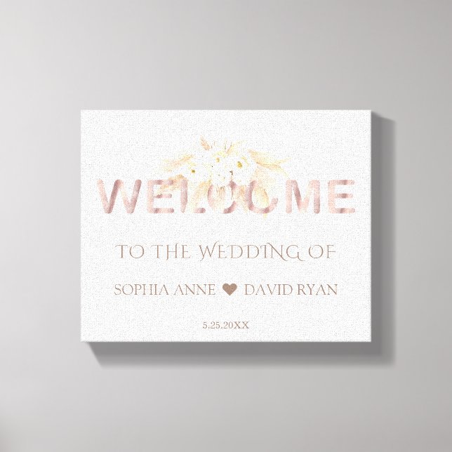 Toile Pampas Grass White Flowers Mariage Affiche de bien (Recto)