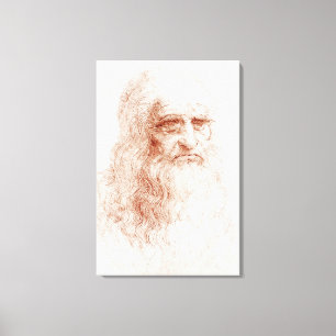 TOILE PANEL CANVAS : LEONARDO DA VINCI : AUTO-PORTRAIT