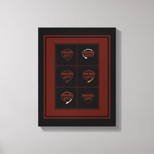 Toile Panneau de construction automobile de l'Ouest, Kan (Recto)