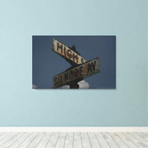 Panneau de rue vintage