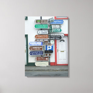 Toile Panneaux de rue irlandais