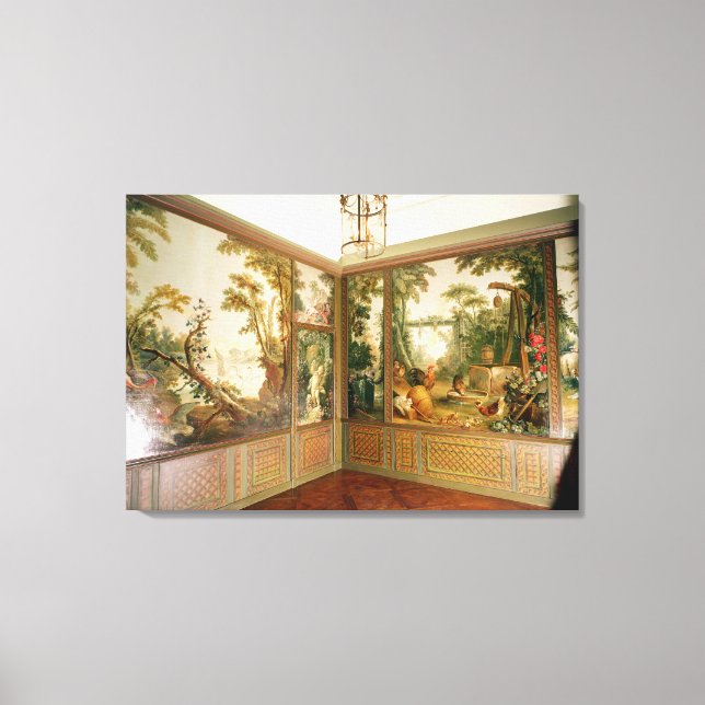 Toile Panneaux muraux peints dans le Salon de Gille (Recto)