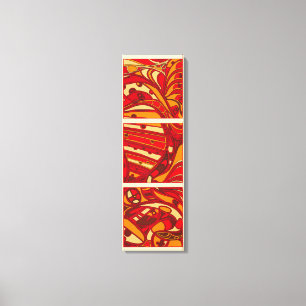 Toile Panneaux oranges abstraits