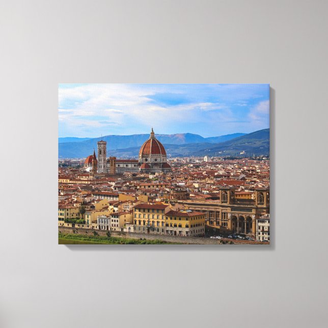 Toile Panorama de Florence en Toscane - Italie (Recto)