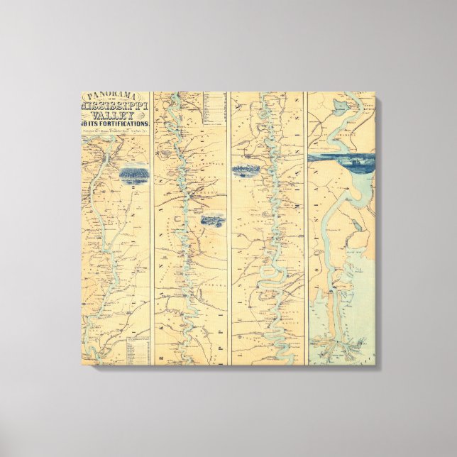 Toile Panorama De La Vallée Du Mississippi (Recto)