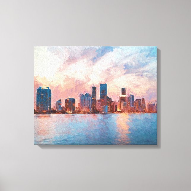 Toile Panorama de Miami (Recto)