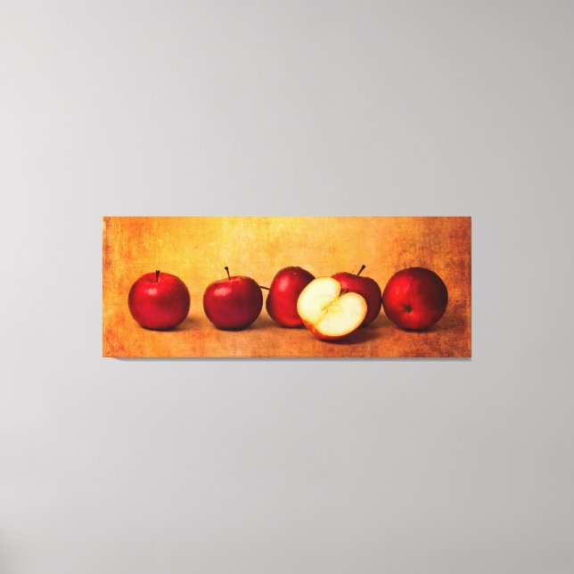 Toile Panorama De Pommes Rouges En Ligne (Recto)