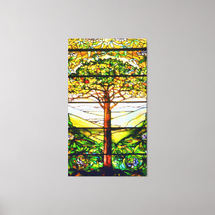 Toile Panorama Pittoresque Spirituel Fenêtre Tiffany