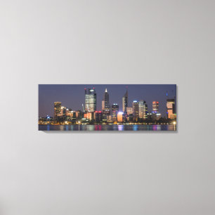 Toile panoramique d'horizon de ville de Perth