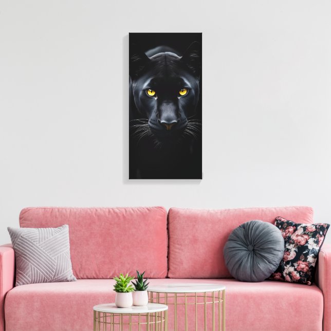 Toile Panthère noire (Insitu(Salon))