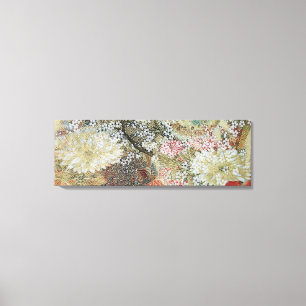 Toile Paons de ressort sous l'arbre de fleur