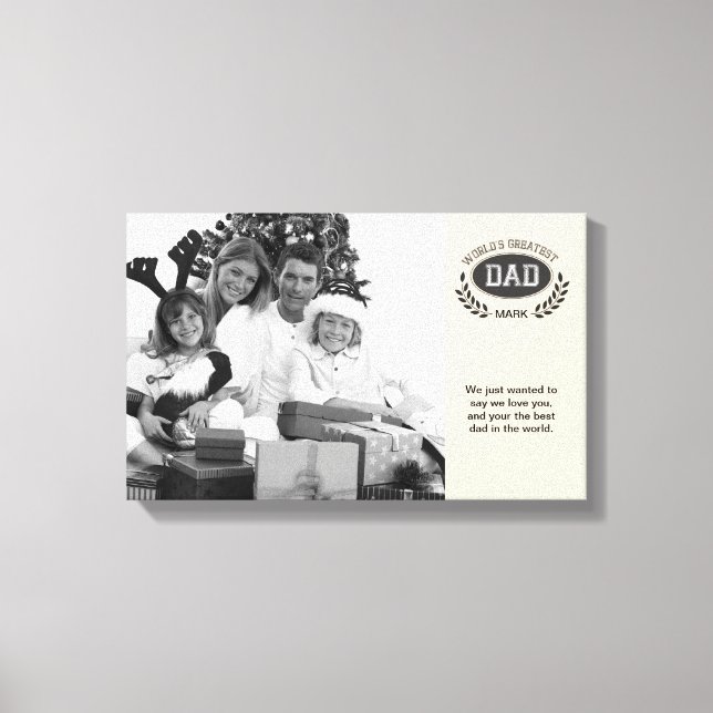 Toile Papa le plus grand du monde (Recto)