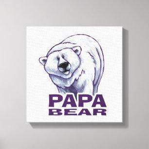 Toile Papa Polar Bear
