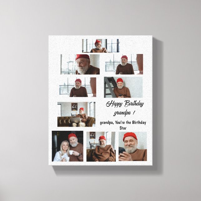 Toile Papa, tu es la légende de l'anniversaire (Recto)