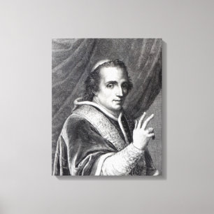 Toile Pape Pius VII, gravé par Rafaello Morghen