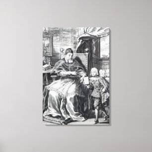 Toile Pape Urban VIII avec ses neveux