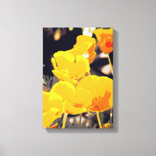 Toile Papier d'Art numérique California Poppies