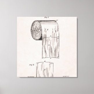 Toile Papier de toilette Brevet no 465,588 par S. Wheele
