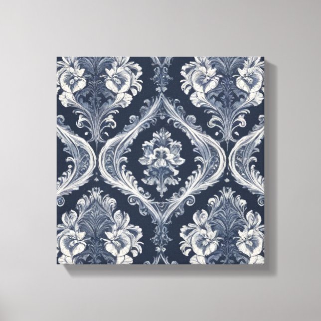 Toile papier peint aux motifs floraux (Recto)