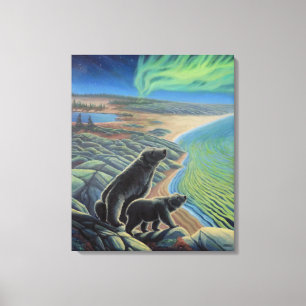 Toile Papier Peinture à l'ours polaire Imprimer