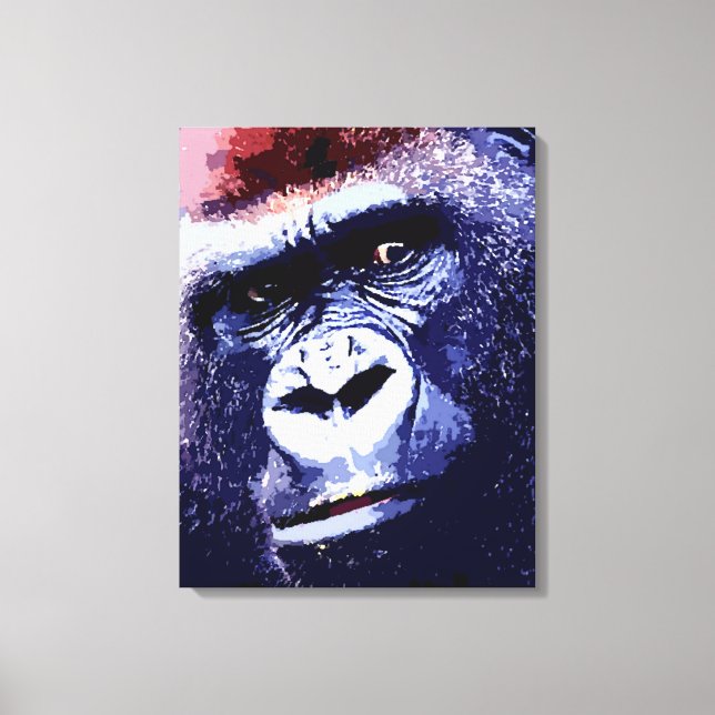 Toile Papier Peinture Papier Peint Gorilla (Recto)