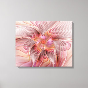 Toile Papillon Abstrait coloré Imaginaire Fractal Art