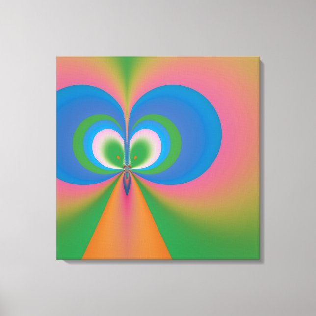 Toile Papillon bleu (Recto)