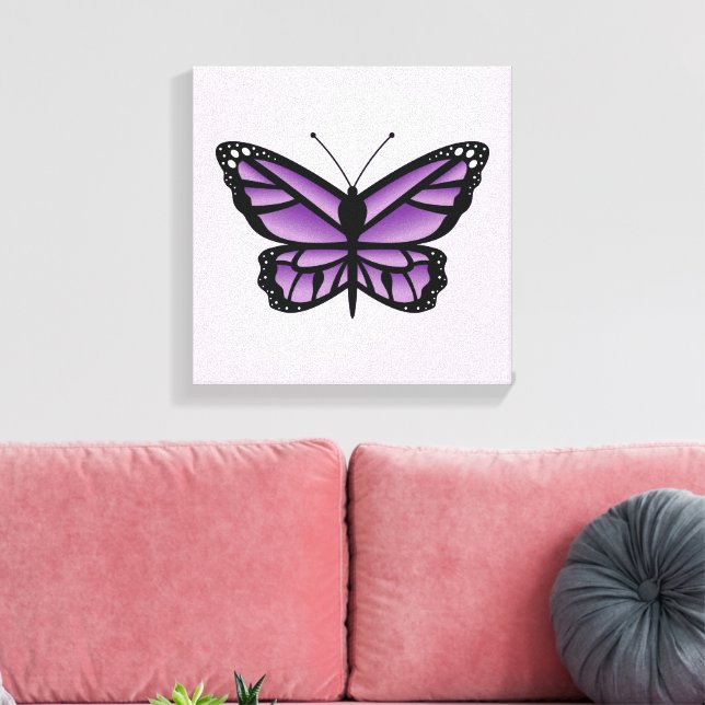 Toile Papillon Violet (Insitu(Salon))