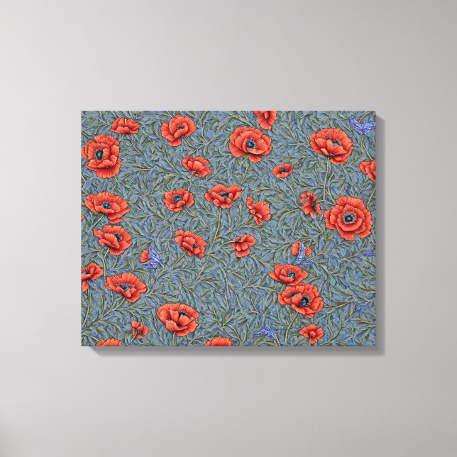 Toile Papillons bleus (Recto)