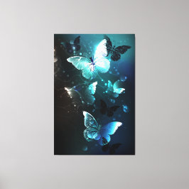 Toile Papillons de nuit à la menthe