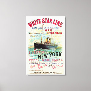 TOILE PAQUEBOT DE LA WHITE STAR LINE