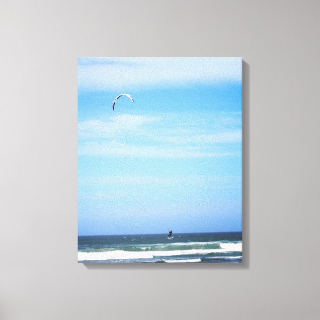 Toile Para Surfer dans l'air sur la plage Couleur 16x20 (Recto)